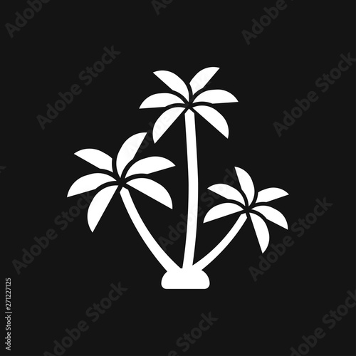 Coconut trees Icon vector sign symbol for design