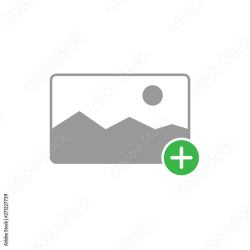 Add photo or picture, illustration icon