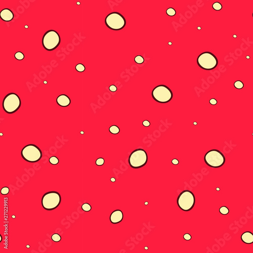 Cute seamless repeating pattern of a close up toadstool mushroom - Vector. Suitable for use in crafting, decoration, wallpaper, backdrop etc. 