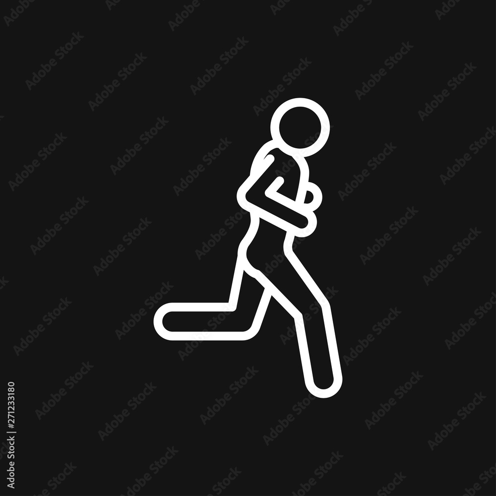 Running Icon vector sign symbol for design Running Icon vector sign symbol for design