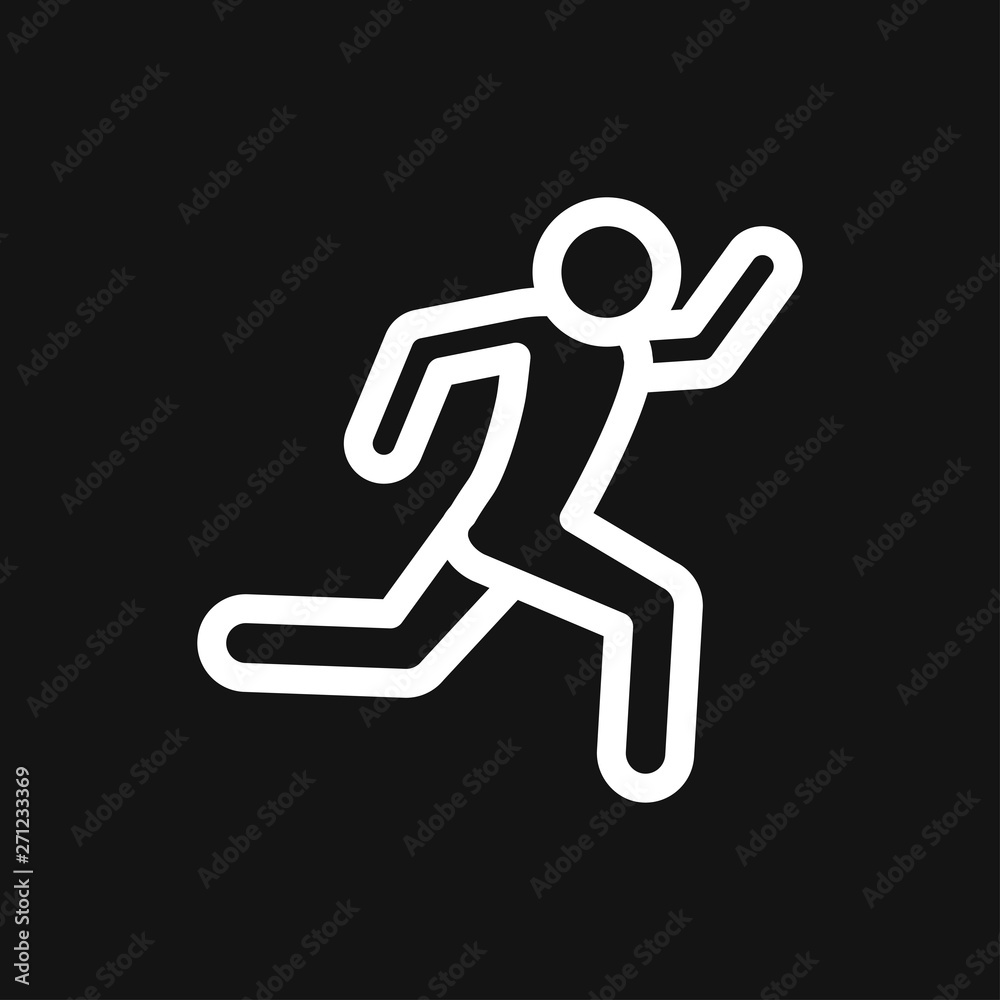 Running Icon vector sign symbol for design Running Icon vector sign symbol for design