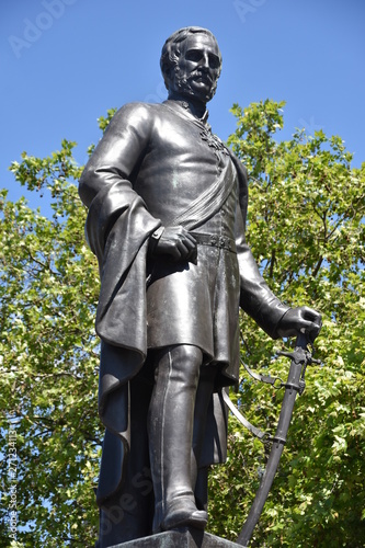 Statue of Major General Henry Havelock located in Trafalgar Square in London, England © Miroslav110