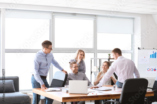 Group of young people at business meeting in office