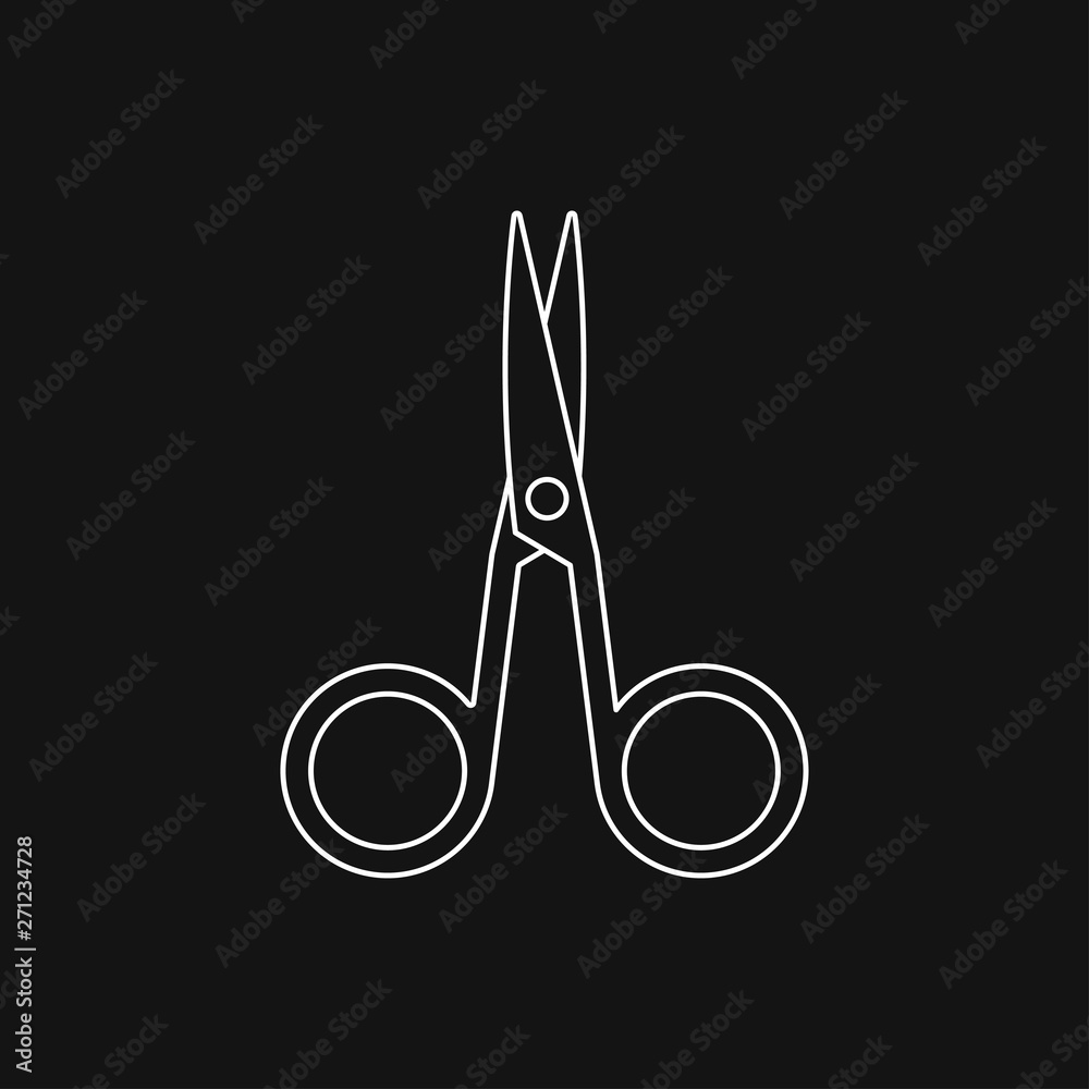 Scissors icon vector sign symbol for design Scissors icon vector sign symbol for design