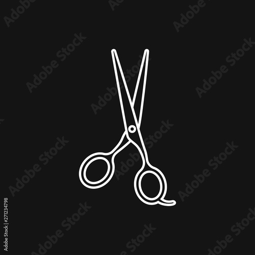 Scissors icon vector sign symbol for design