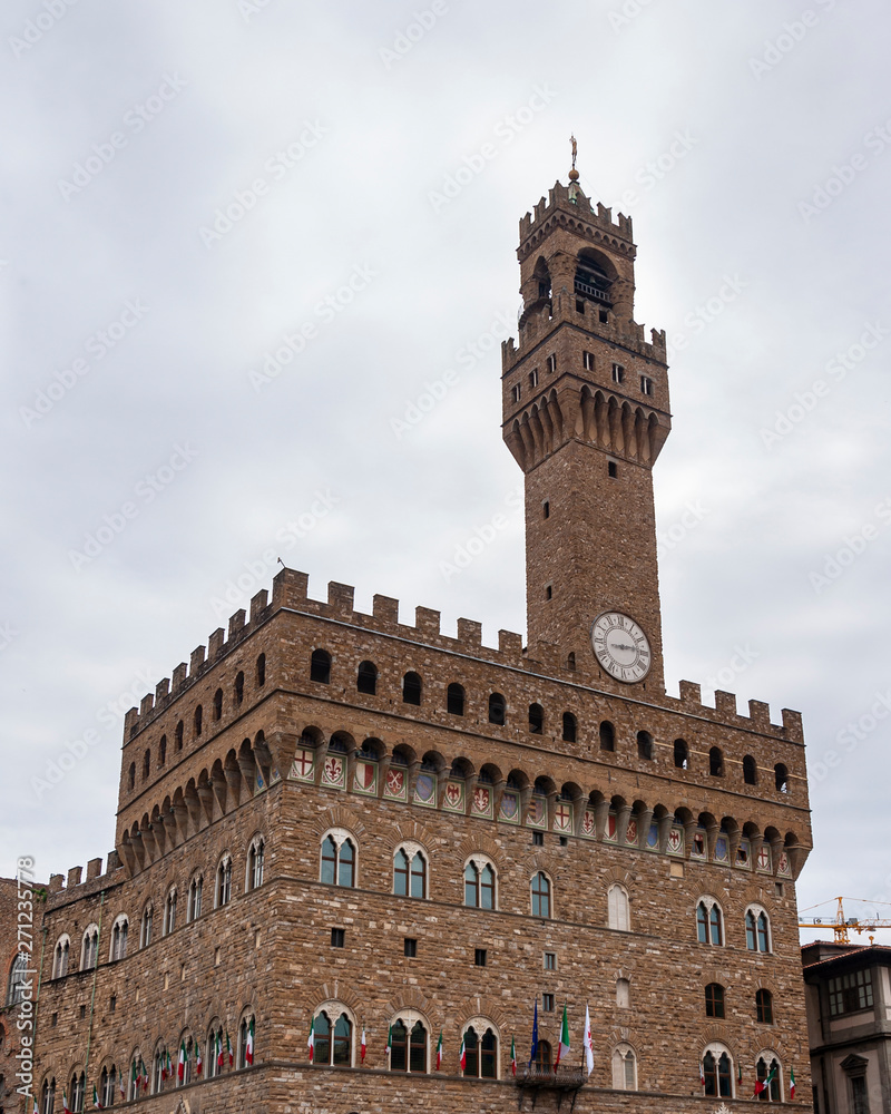 Florence, UNESCO Heritage and home to the Italian Renaissance, full of famous monuments and works of art all over the world. Palazzo Vecchio of the Medici dynasty,