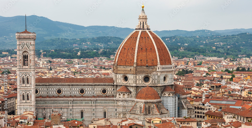 Florence, UNESCO Heritage and home to the Italian Renaissance, full of famous monuments and works of art all over the world. Cathedral of Santa Maria del Fiore.