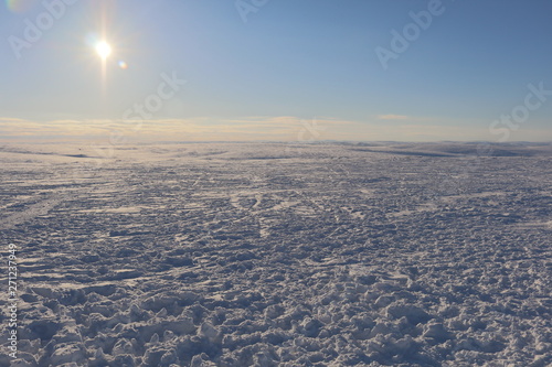 winter landscape with clouds