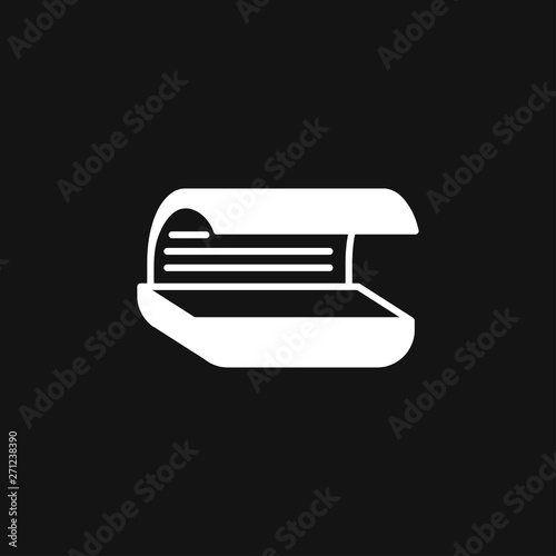 Solarium icon vector sign symbol for design