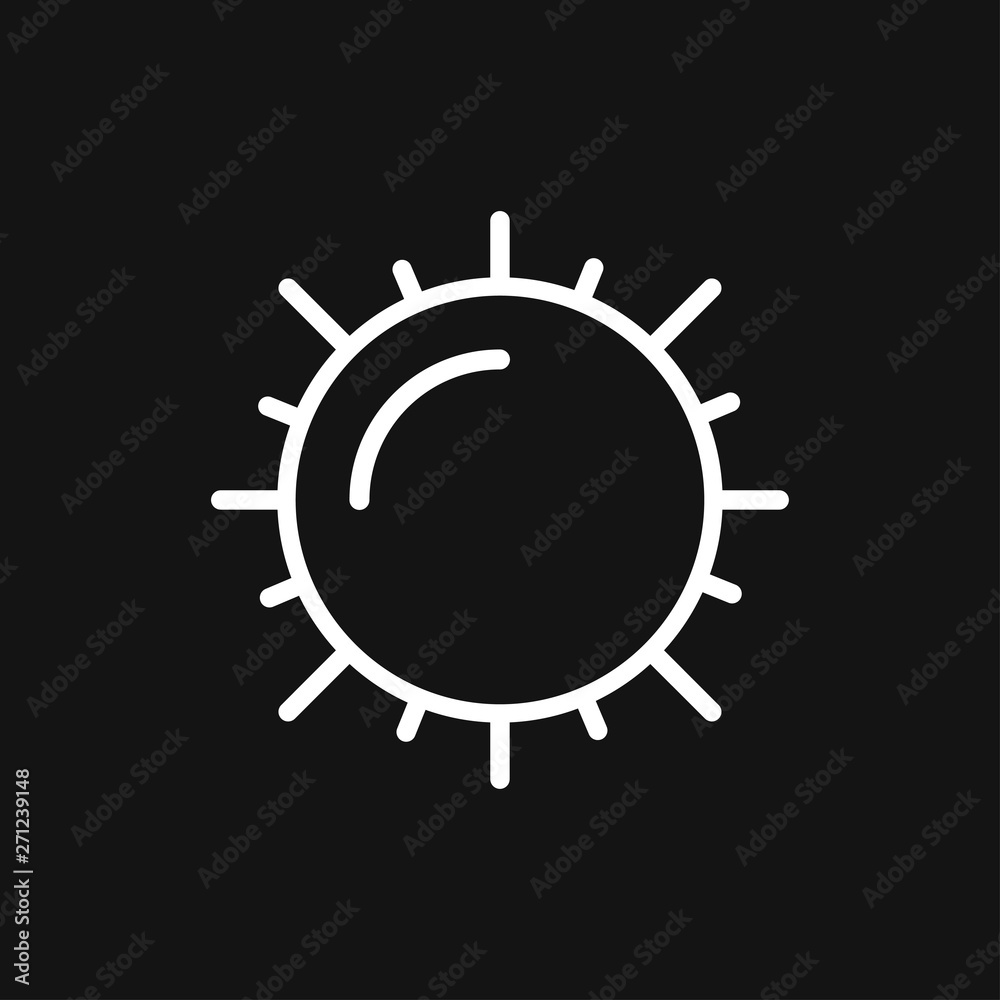 Sun Icon vector sign symbol for design