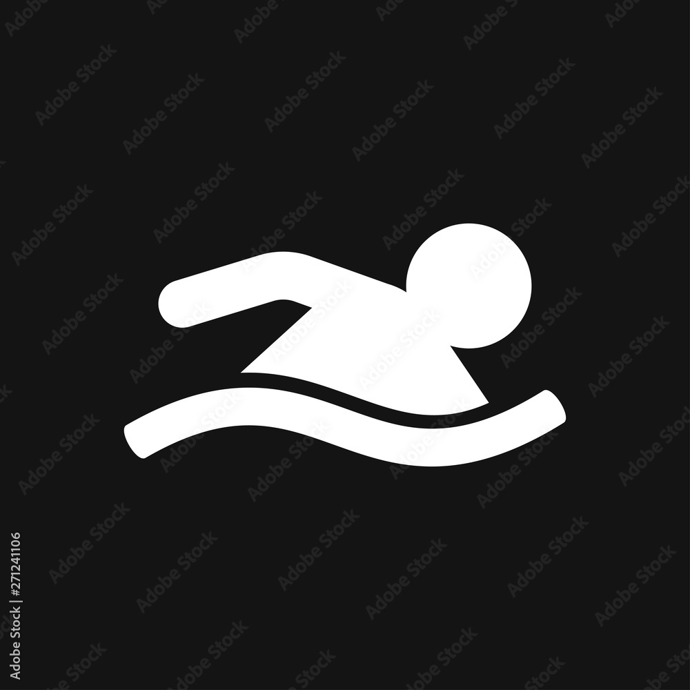 Swimming icon vector sign symbol for design Swimming icon vector sign symbol for design