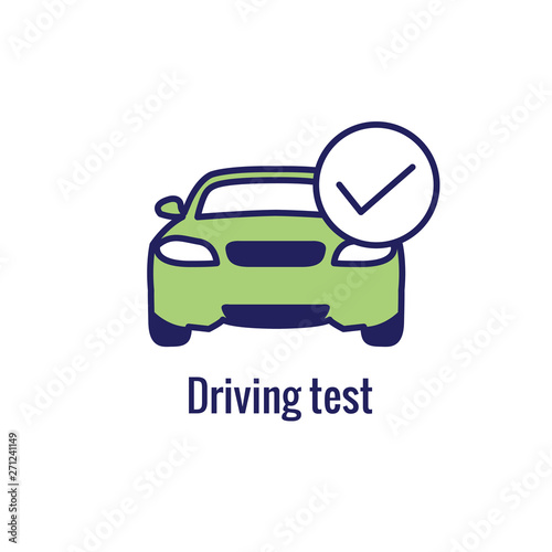 Drivers Test and License Icon Set and - Web Header Banner