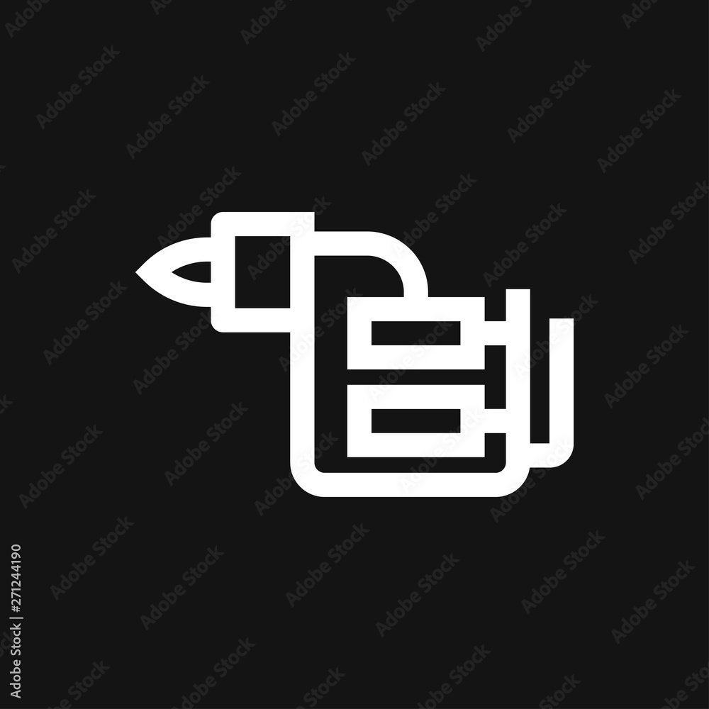 Tattoo Machine Icon vector sign symbol for design Tattoo Machine Icon vector sign symbol for design