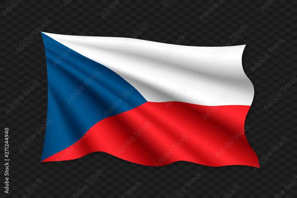 Naklejka premium 3D Waving Flag