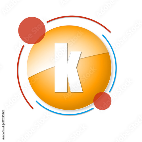 okrągły baner z ikoną