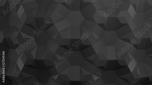 Honeycomb. Black folding paper. Origami tessellations background. 3D illustration