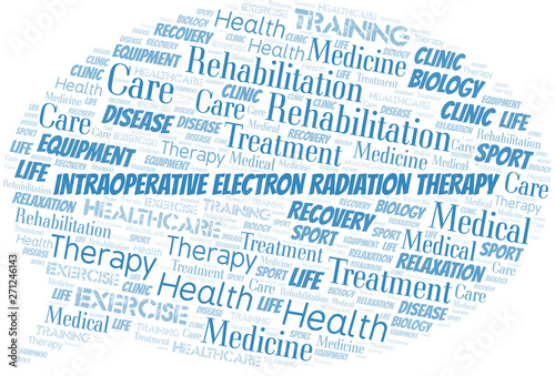 Intraoperative Electron Radiation Therapy word cloud. Wordcloud made with text only.