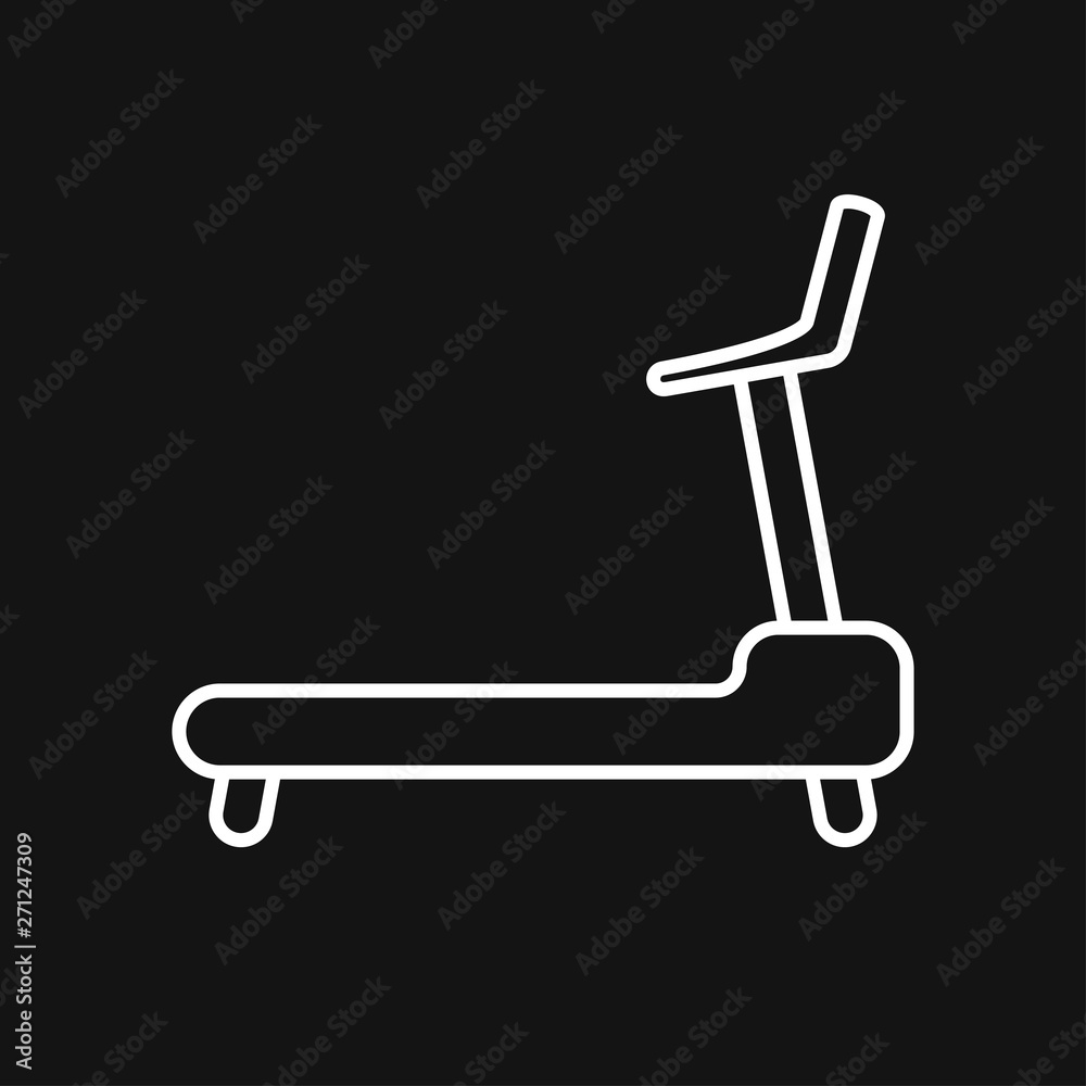 Treadmill icon vector sign symbol for design Treadmill icon vector sign symbol for design
