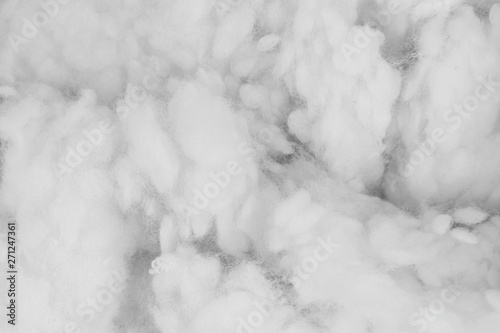 White cotton wadding texture background