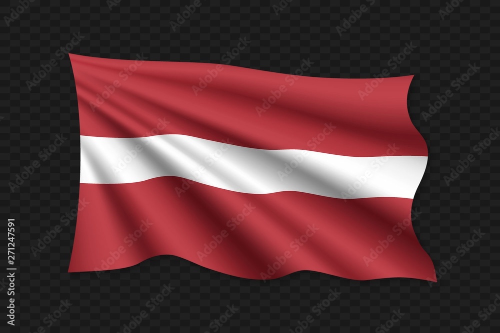 Obraz premium 3D Waving Flag