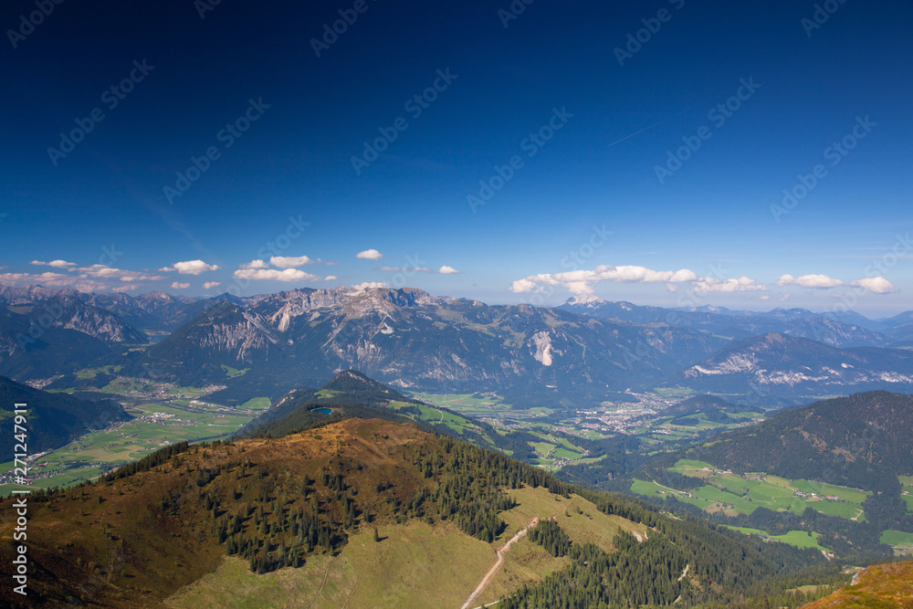 Mountain view .The Alpbachtal is a valley in Tyrol, Austria.