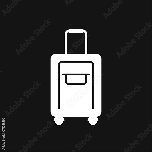 Travel bag icon vector sign symbol for design