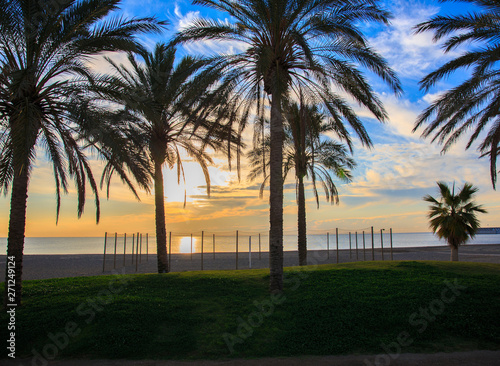 Malaga Beach Costa del Sol Spain