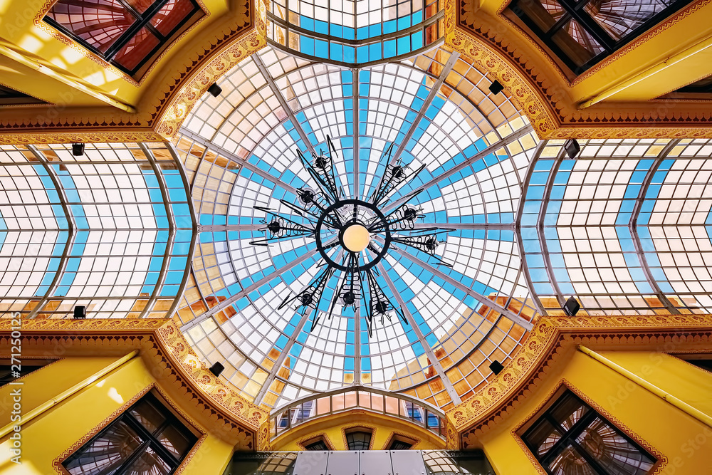 Glass roof of an Old passage in Oradea