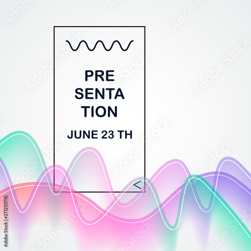 Vector illustration of northern lights background design template