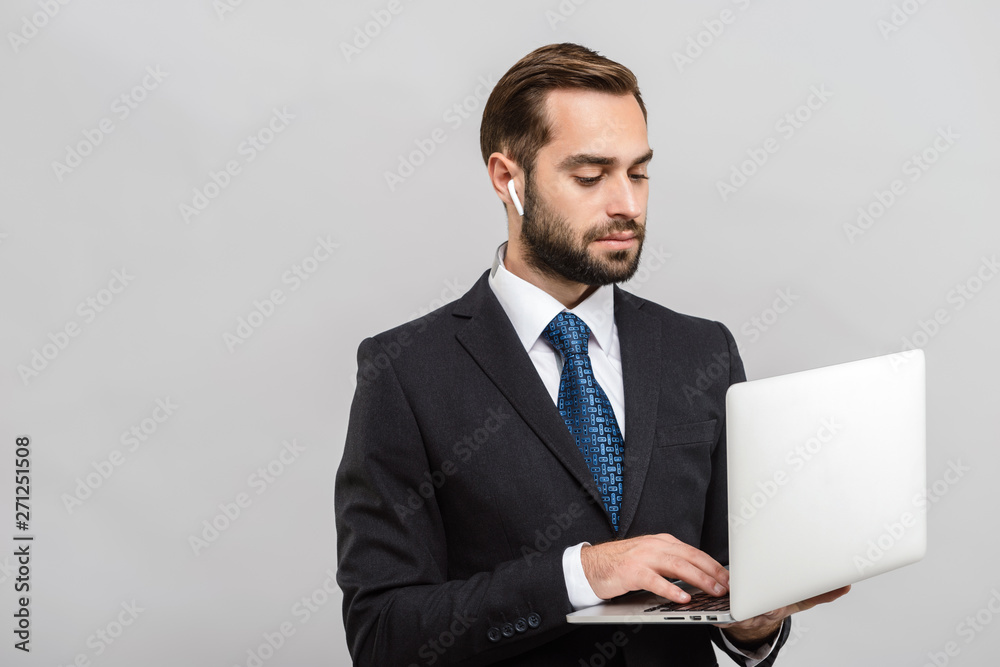 Attractive young businessman wearing suit Attractive young businessman wearing suit