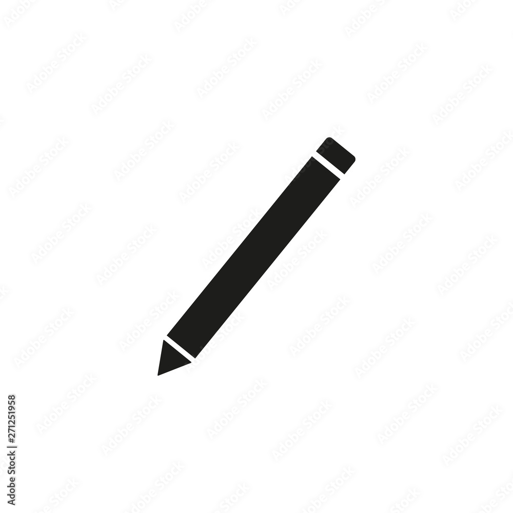 Pencil flat icon. Single high quality outline symbol of graduation for web design or mobile app. Thin line signs of education for design logo, visit card, Pencil flat icon. Single high quality outline symbol of graduation for web design or mobile app. Thin line signs of education for design logo, visit card,