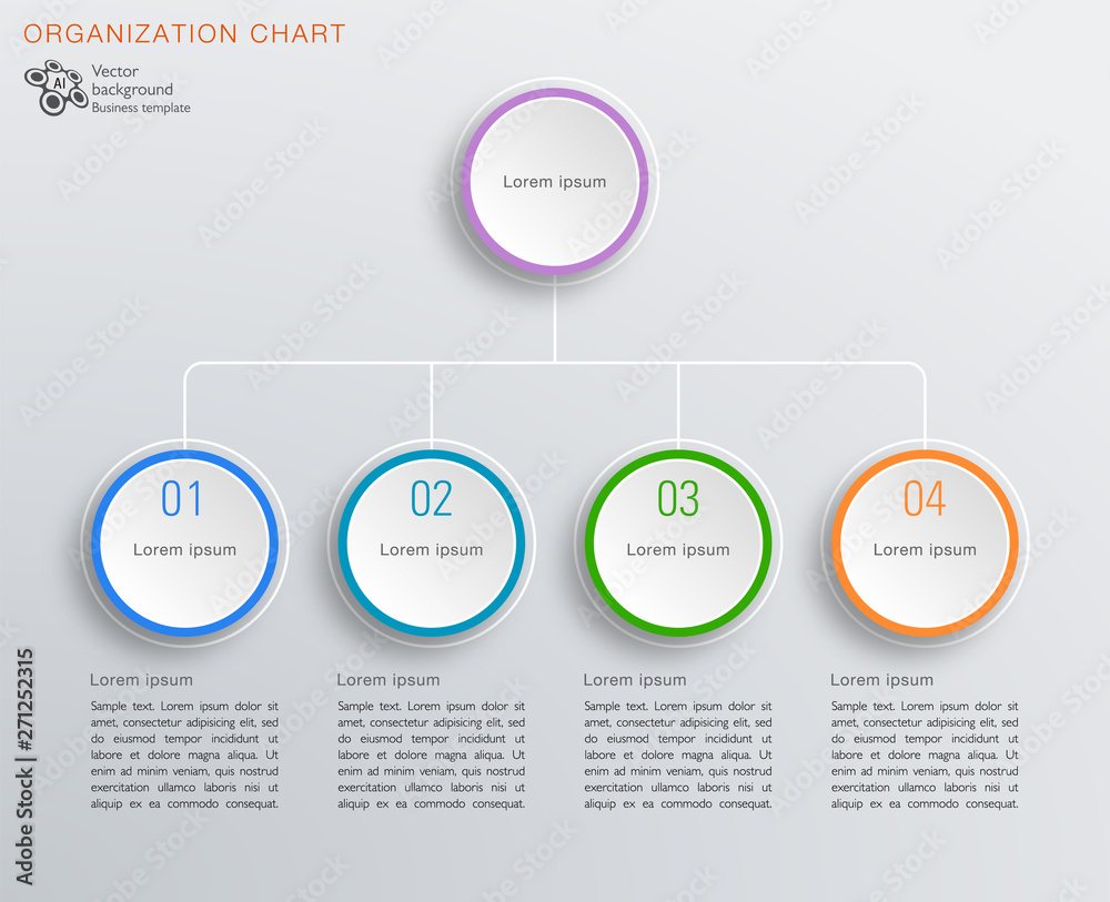 Organization chart, Vector graphics. Organization chart, Vector graphics.