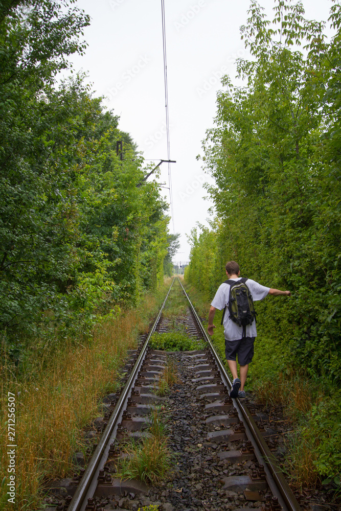 Fototapeta premium Old abandoned railroad.