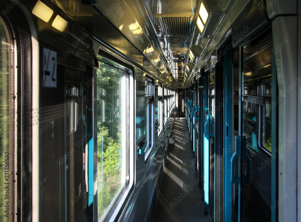 Traveling by train through Europe. Traveling by train through Europe.