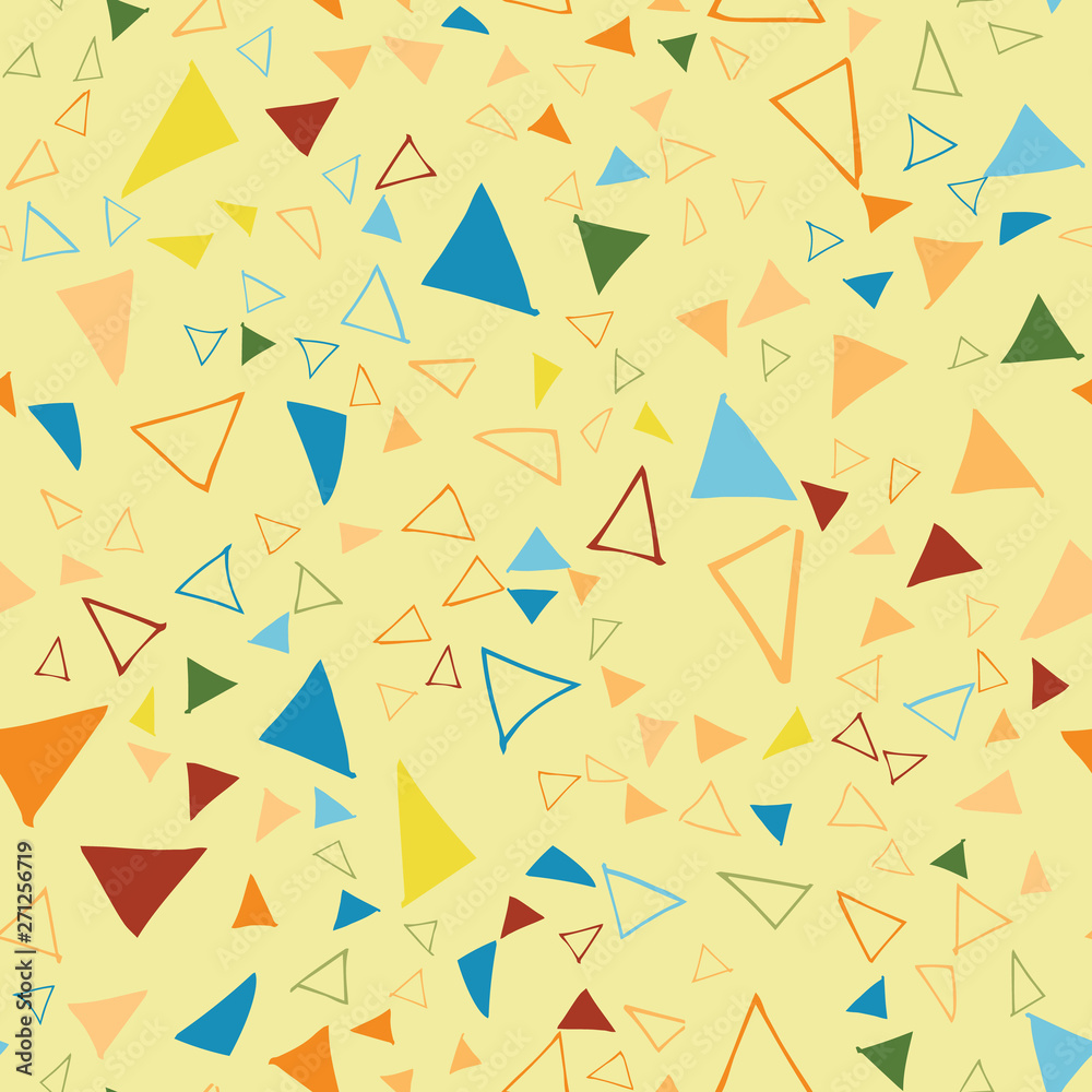 triangle confetti seamless repeat pattern design