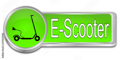 E-Scooter Button - 3D illustration