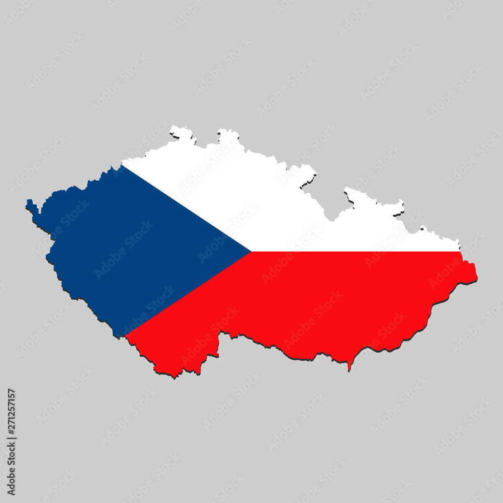 Map with national flag Map with national flag