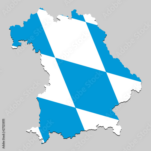 Map with national flag