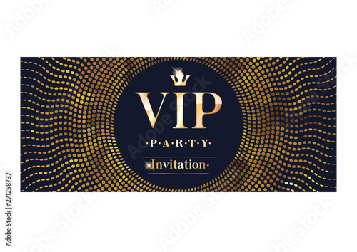 VIP invitation card premium design template.