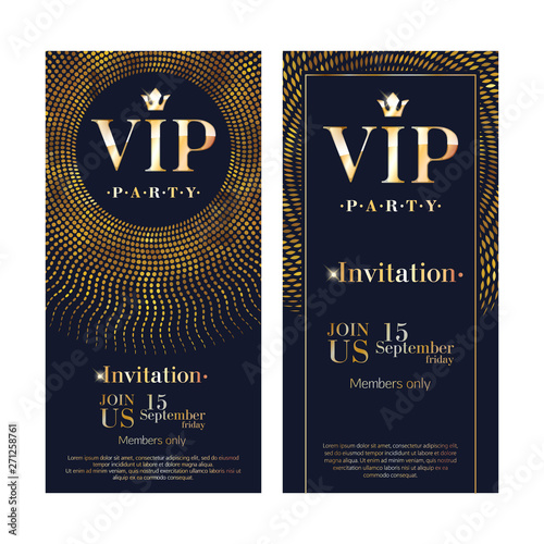 VIP invitation card premium design template.