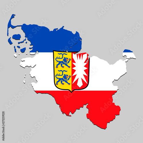 Map with national flag