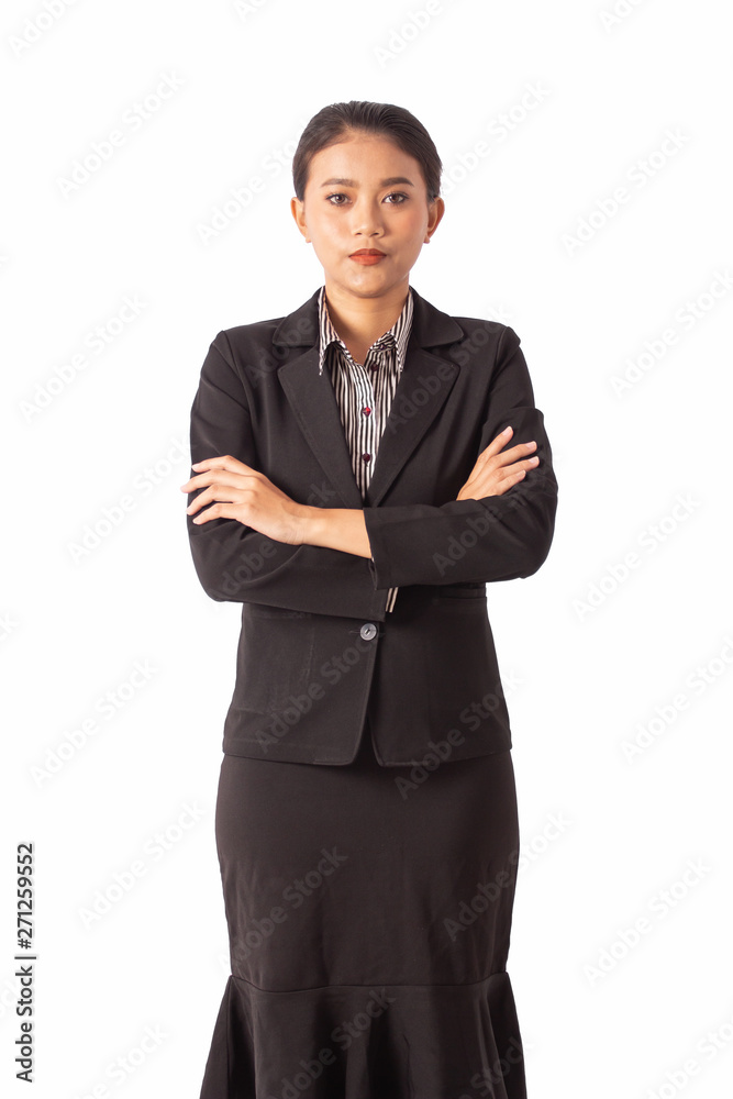 Portrait asian beauty business woman isolated white background. Portrait asian beauty business woman isolated white background.