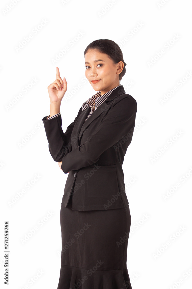 Portrait asian beauty business woman isolated white background. Portrait asian beauty business woman isolated white background.