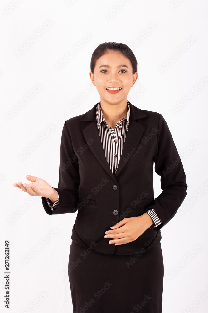 Portrait asian beauty business woman isolated white background. Portrait asian beauty business woman isolated white background.