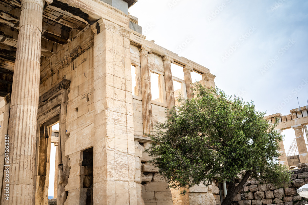 Temples ruins of Ancient Greece civilization