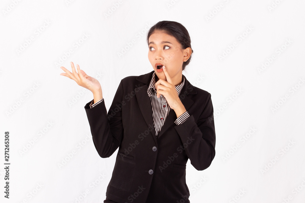 Portrait asian beauty business woman isolated white background. Portrait asian beauty business woman isolated white background.