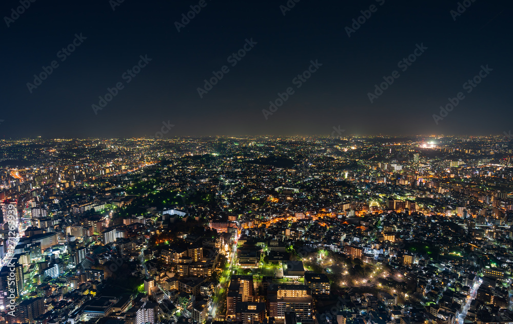 night view of Yokohama Cityscape, Japan night view of Yokohama Cityscape, Japan