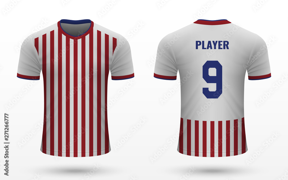Realistic soccer shirt jersey Realistic soccer shirt jersey