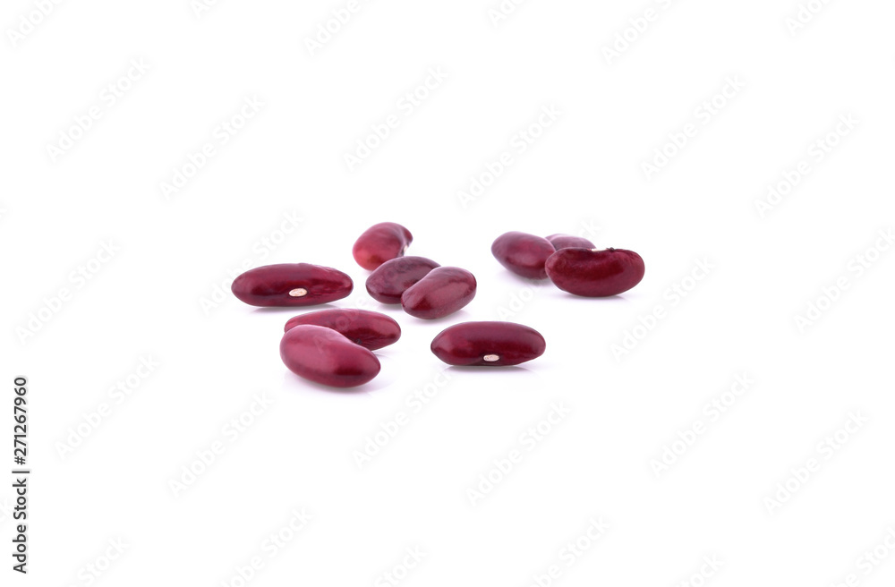 Red bean isolated on white background Red bean isolated on white background
