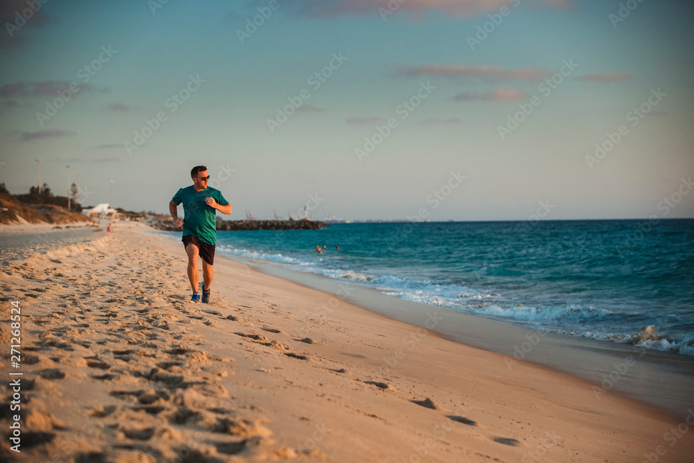 Running Along the Beach Front